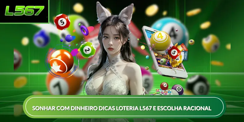 Sonhar com dinheiro dicas loteria L567 e escolha racional