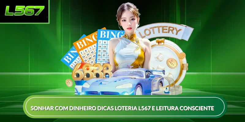 Sonhar com dinheiro dicas loteria L567 e leitura consciente